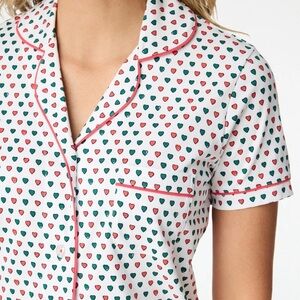 Roller Rabbit Holiday Hearts Limited Edition Pajamas Pajama Set NWT